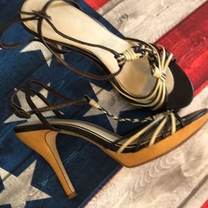 3 1/2” ankle strap heels